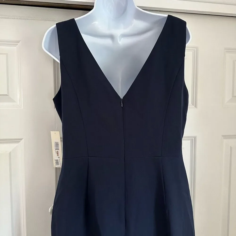 Eliza J Ruffle Front Gown Navy size 12 - Picture 9 of 12